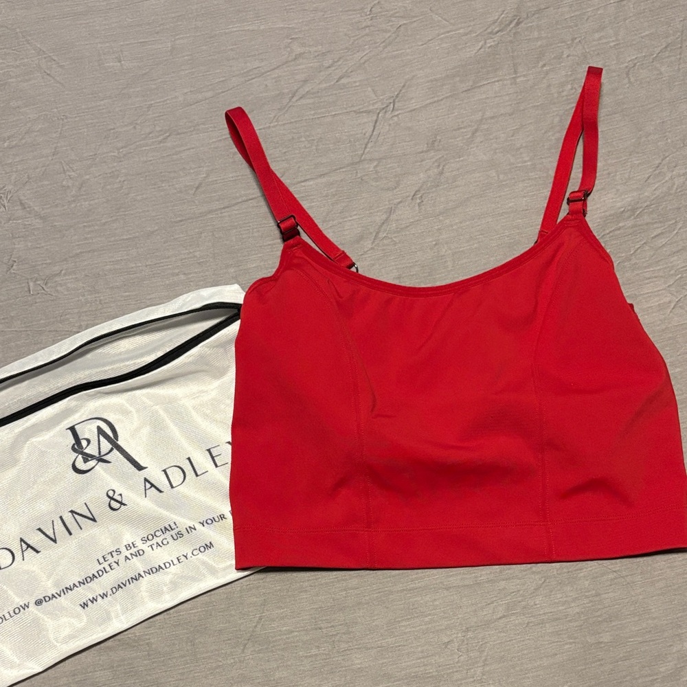 Women's Red Camisole Bra